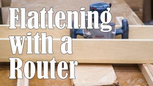 Flattening Boards with a Router Sled